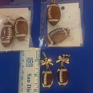 Football earrings